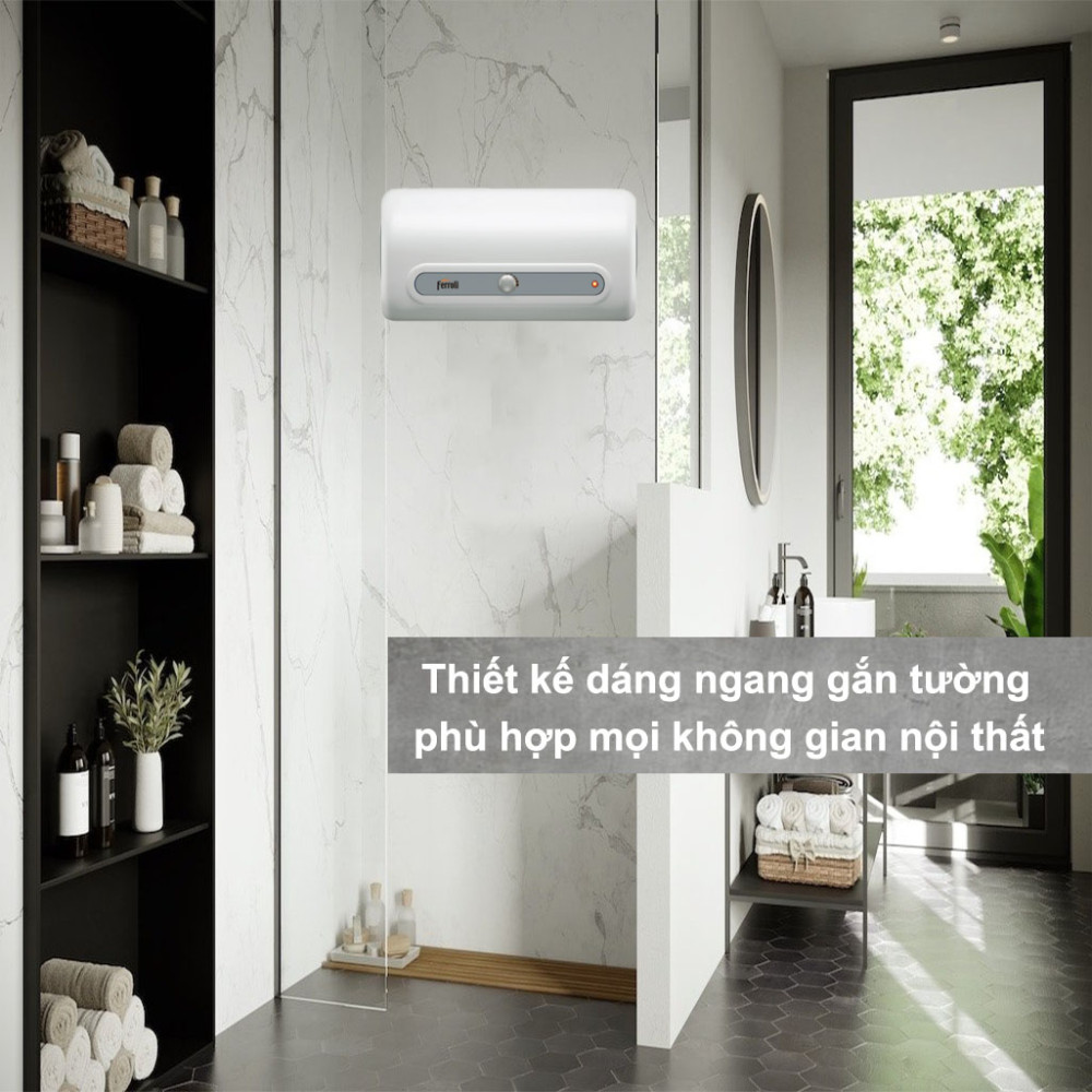 Máy nước nóng gián tiếp Ferroli QQ-AG+ 30L thiết kế sang trọng