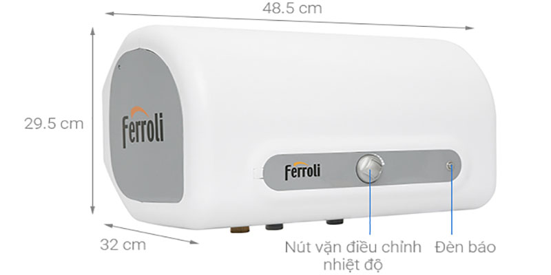 Máy nước nóng gián tiếp Ferroli QQ EVO 15L SE - Hàng chính hãng