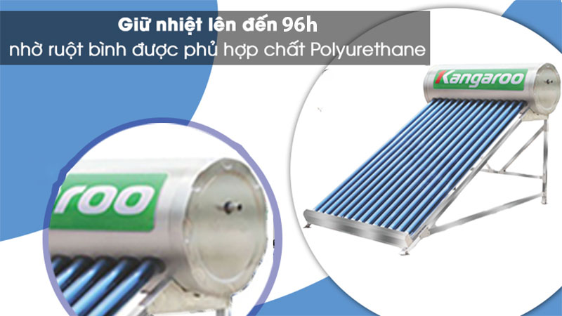 Chức năng giữ nhiệt của Máy nước nóng năng lượng mặt trời Kangaroo PT2426