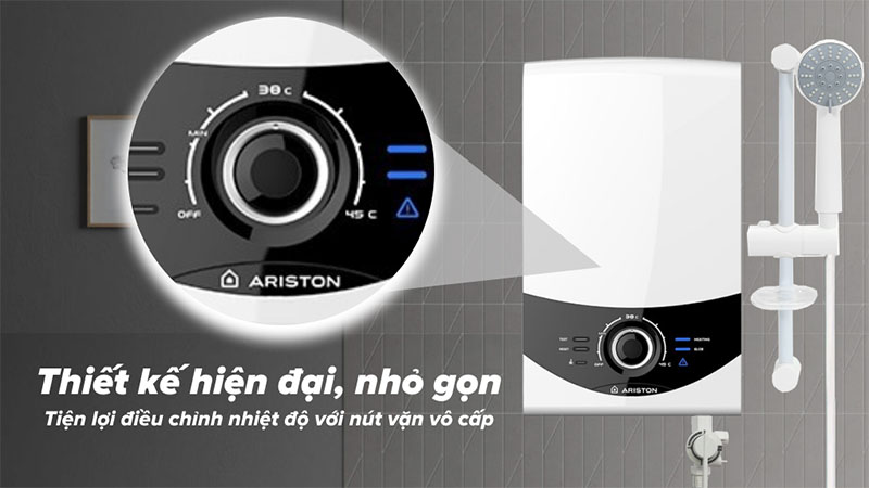 Thiết kế của Máy nước nóng trực tiếp Ariston AURES SMC45PE-SBS-VN