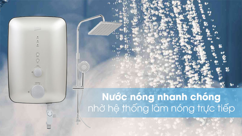 Cơ chế làm nóng nước của Máy nước nóng trực tiếp Beko 4500W BWI45S1D-242