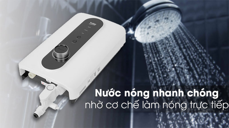 Cơ chế nấu nước của Máy nước nóng trực tiếp Beko 4500W BWI45S2N-213