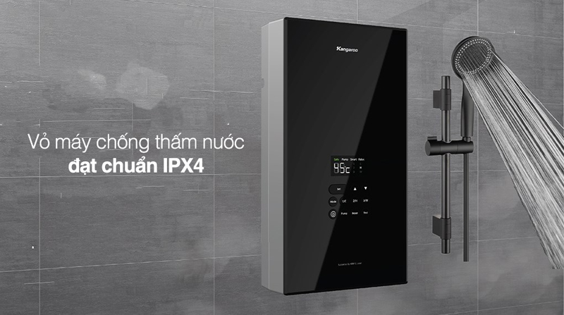 Vỏ máy chống thấm nước IPX4 giúp bảo vệ tốt hệ thống linh kiện bên trong 