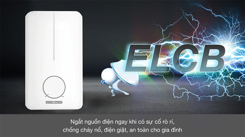 Hệ thống an toàn của Máy nước nóng trực tiếp Stiebel Eltron 3500W DE-35-EC