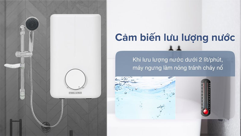 Cảm biến lưu lượng nước của Máy nước nóng trực tiếp Stiebel Eltron 4500W DE-45-EC