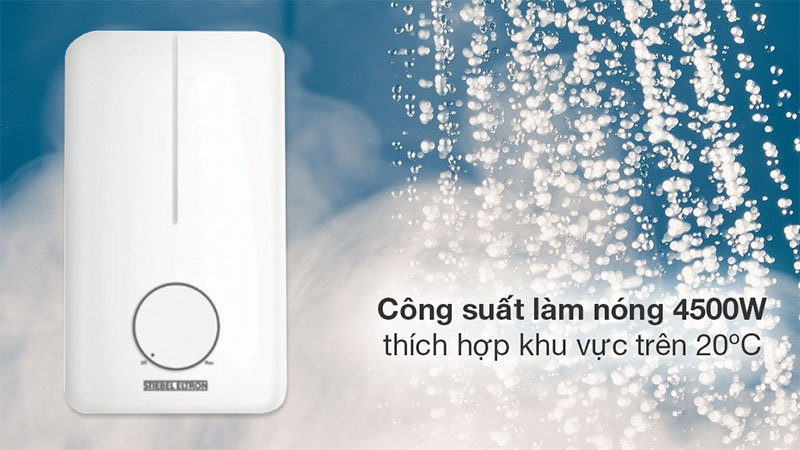 Công suất của Máy nước nóng trực tiếp Stiebel Eltron 4500W DE-45-EC