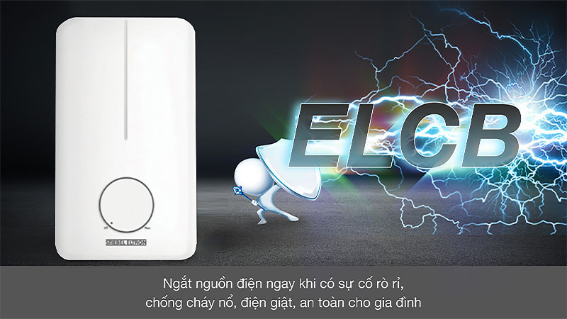 Hệ thống an toàn của Máy nước nóng trực tiếp Stiebel Eltron 4500W DE-45-EC