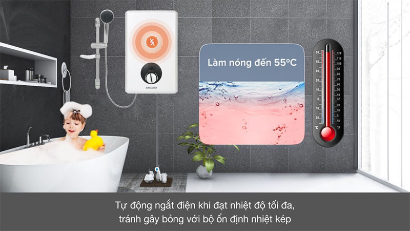 Bộ kiểm soát nhiệt của Máy nước nóng trực tiếp Stiebel Eltron 4500W XGL-45-EC