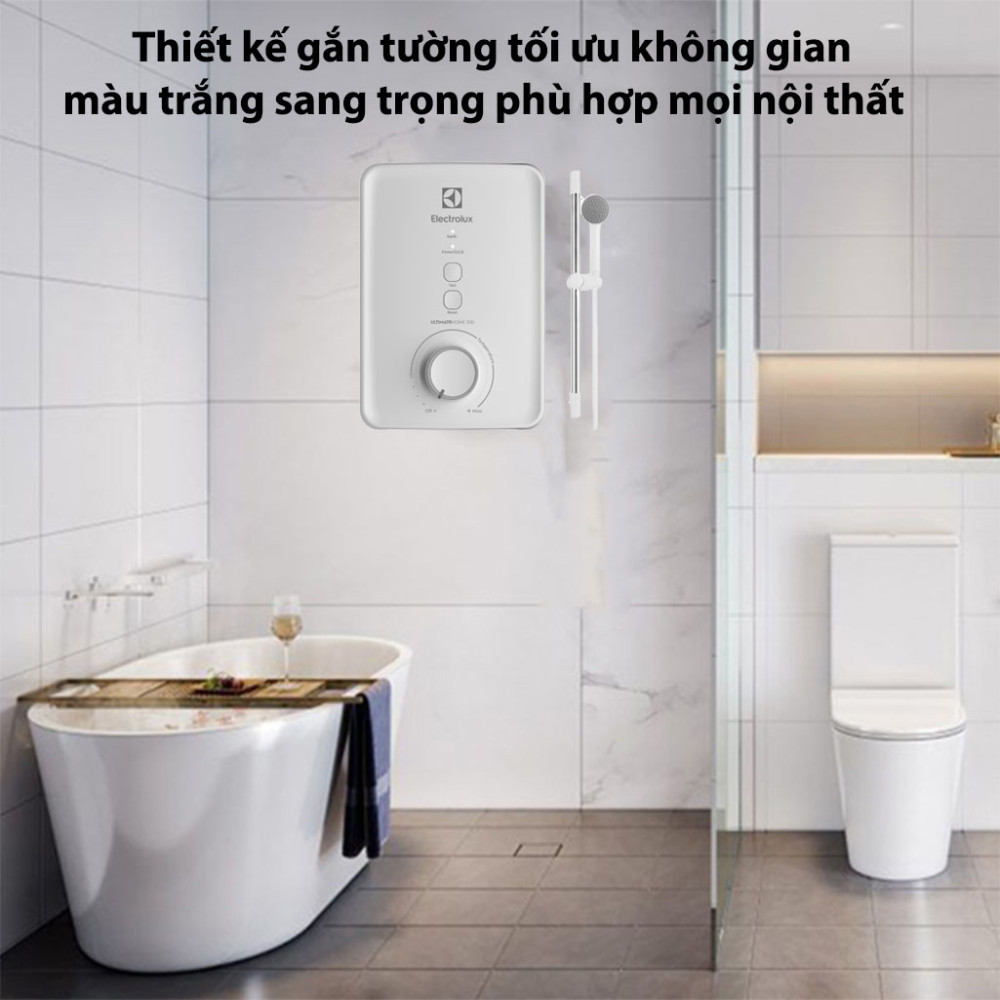 Máy nước nóng trực tiếp UltimateHome 300 4.5kW Electrolux EWE451PX-DWX6 thiết kế hiện đại, màu sắc sang trọng