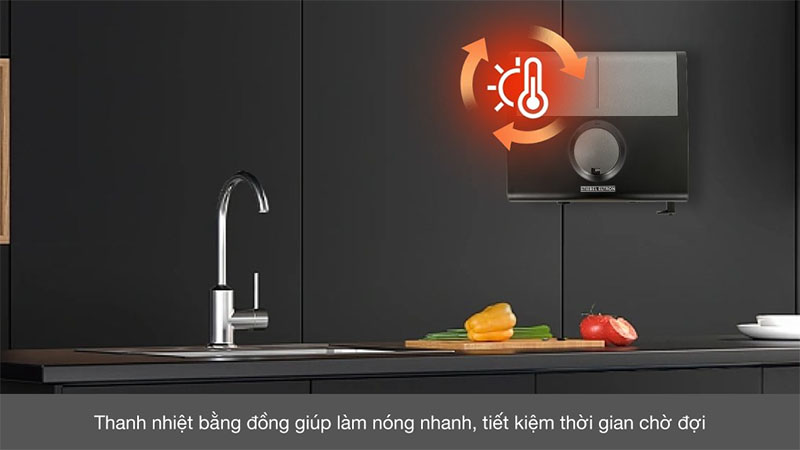 Chất liệu thanh nhiệt của Máy nước nóng trực tiếp đa điểm Multi Point Stiebel Eltron 6000W DDC-6-EC