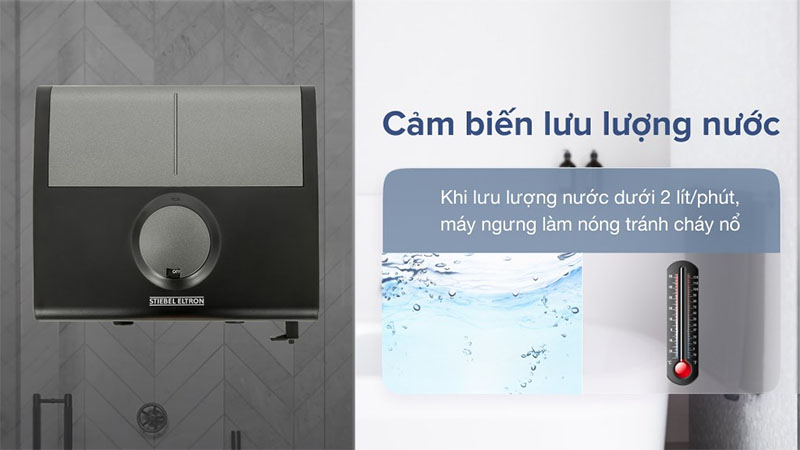 Cảm biến lượng nước của Máy nước nóng trực tiếp đa điểm Multi Point Stiebel Eltron 6000W DDC-6-EC