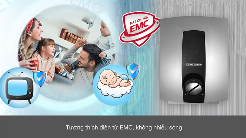 Tính năng tương thích điện từ của Máy nước nóng trực tiếp đa điểm (Multi Point) Stiebel Eltron 6000W DHC-6-EC