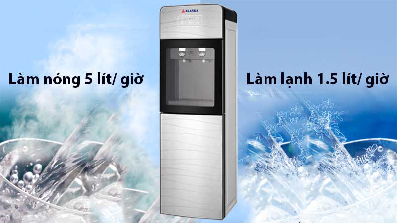 Dung tích nước nóng/lạnh của Máy nước uống nóng lạnh Alaska R90C NEW