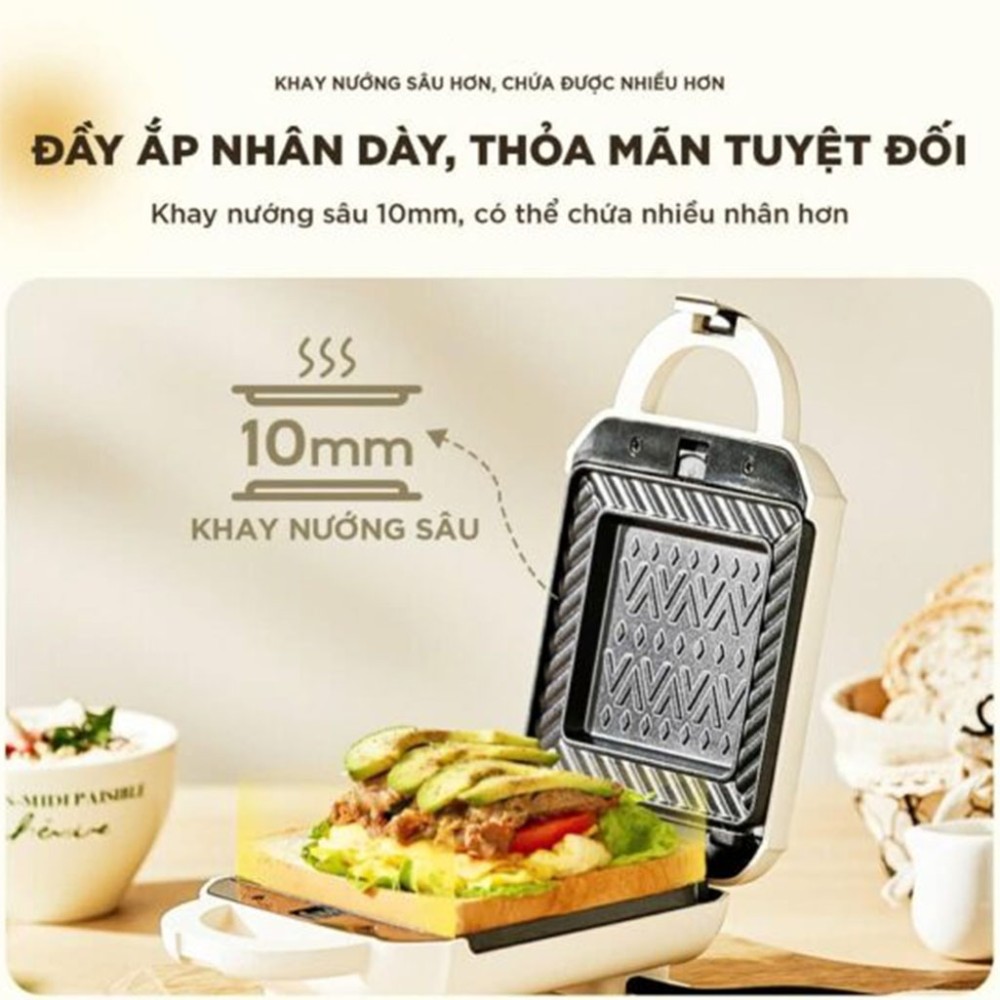 Máy nướng bánh 2 khay Bear SMA-5H07F55 - Hàng chính hãng