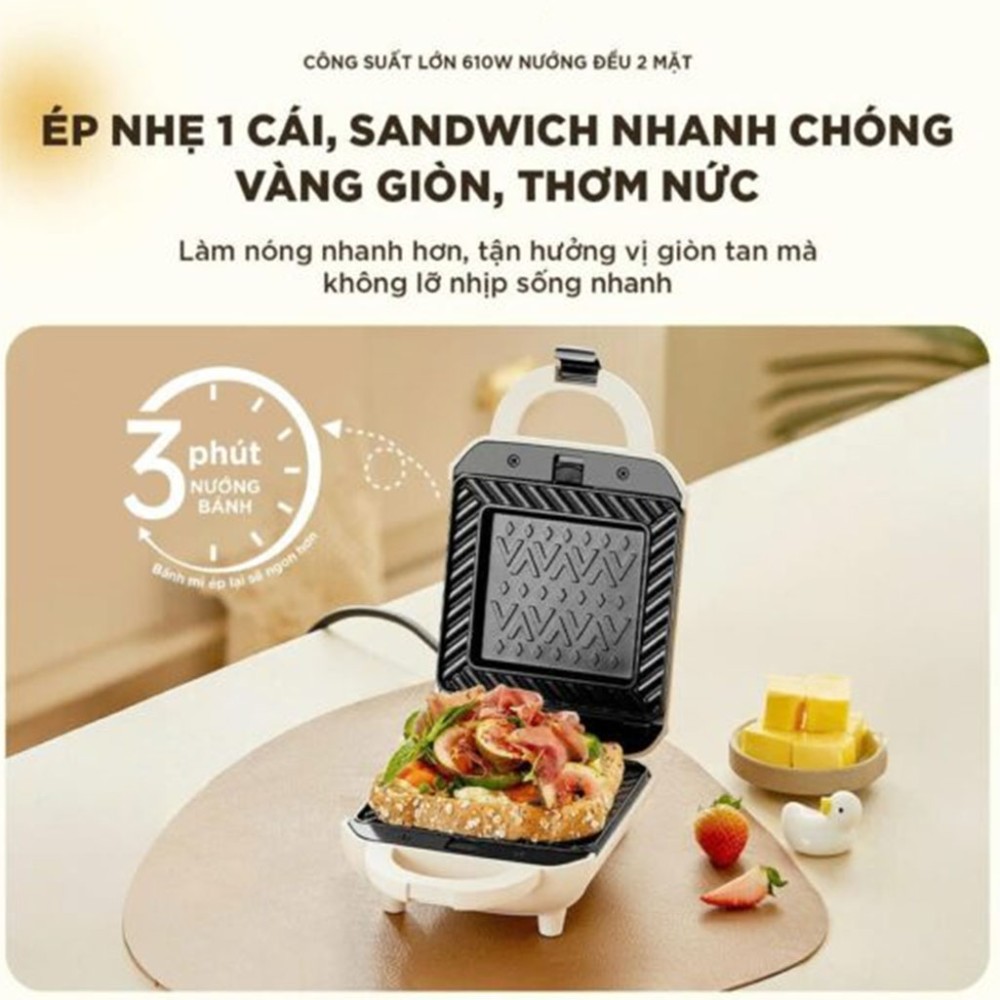 Máy nướng bánh 2 khay Bear SMA-5H07F55 - Hàng chính hãng