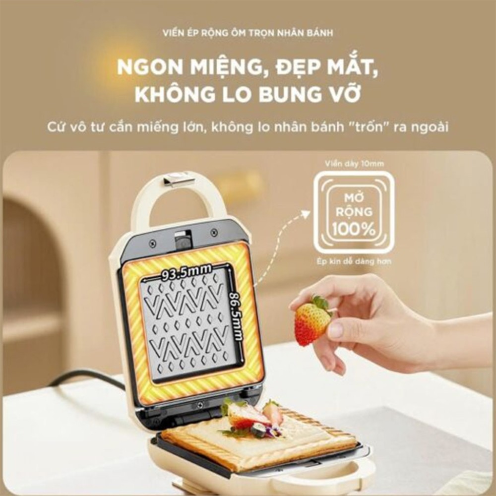 Máy nướng bánh 2 khay Bear SMA-5H07F55 - Hàng chính hãng
