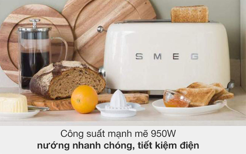 Công suất của Máy nướng bánh mì Smeg TSF01