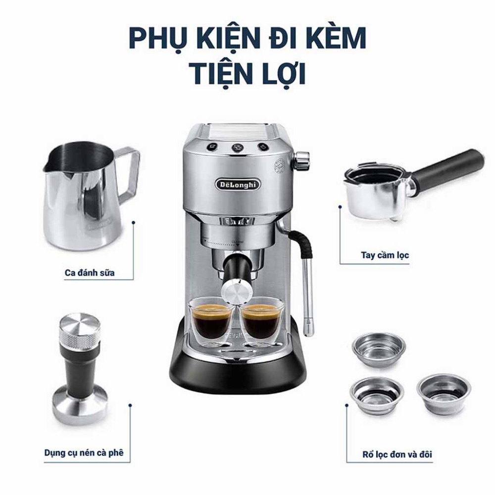 Đa dạng các phụ kiện đi kèm, thuận tiện cho việc pha chế