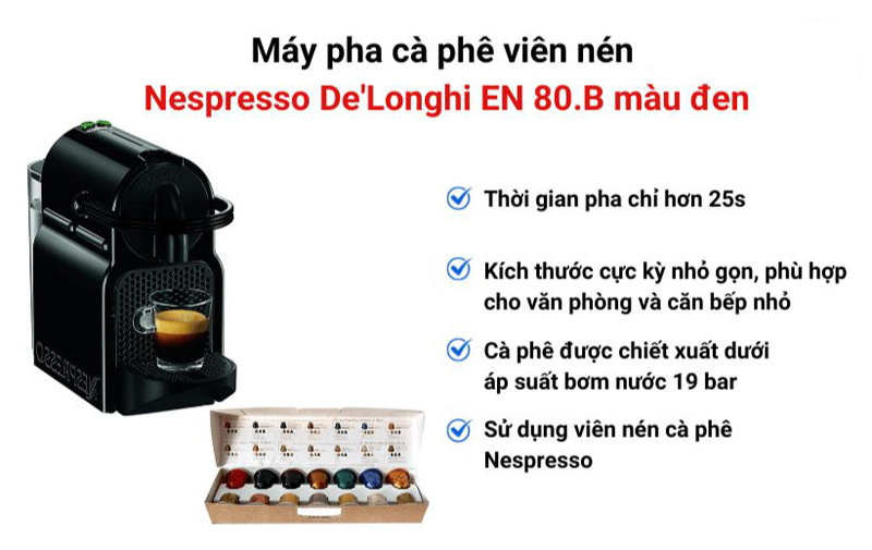 Tính năng nổi bật của DeLonghi Inissia EN80B