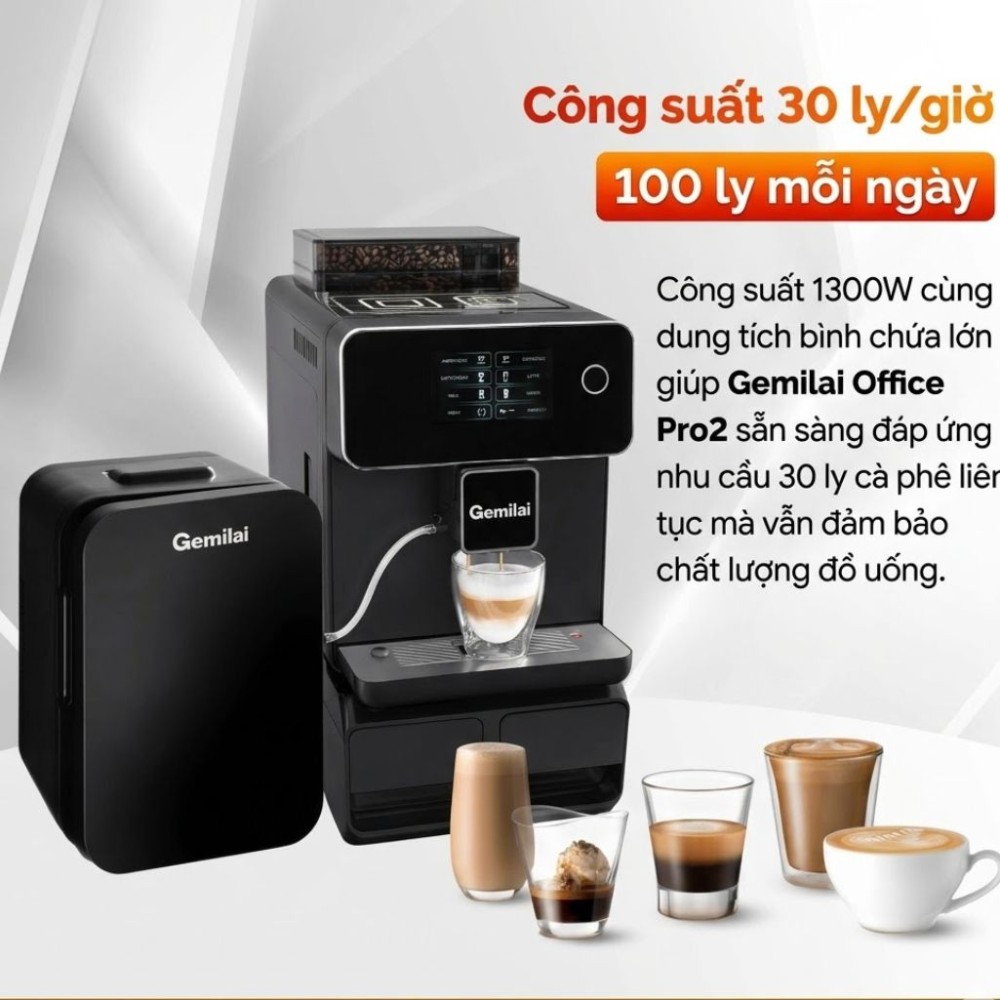 Máy pha cà phê Gemilai Office Pro 2 - Hàng chính hãng