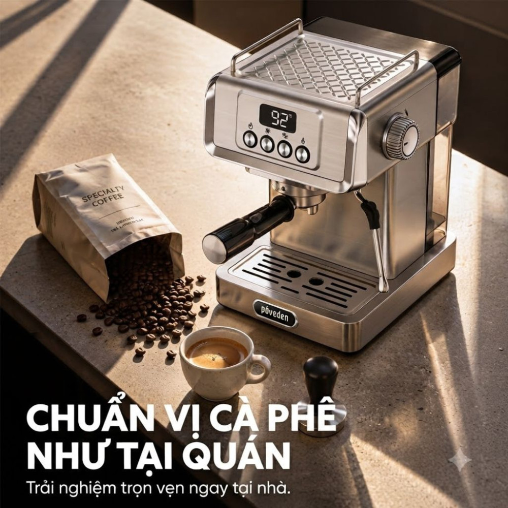 Máy pha cà phê Paveden Signature PEM-1319S - Hàng chính hãng