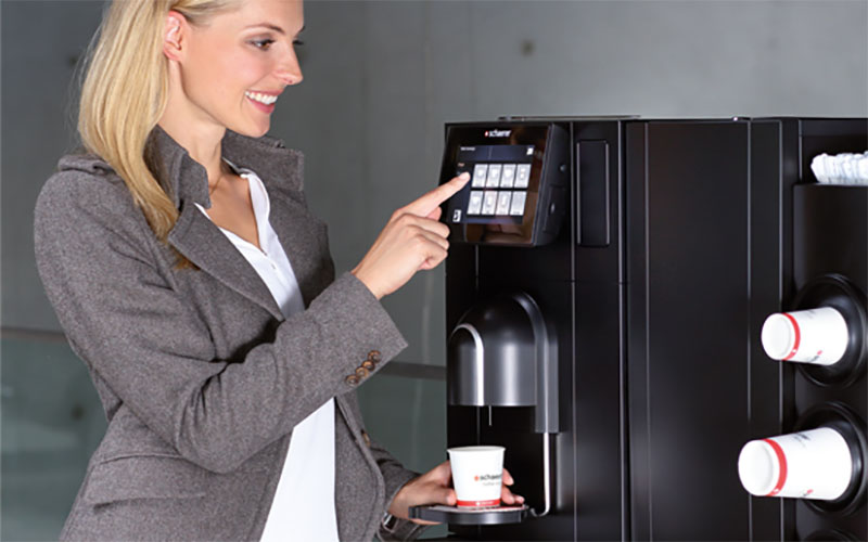 Bảng điều khiển của Máy pha cà phê Schaerer Coffee Prime