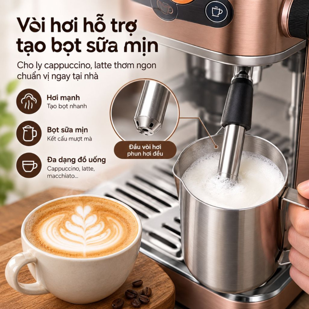 Máy pha cà phê bán tự động Philips Barista Brew PSA3218/01 - Hàng chính hãng