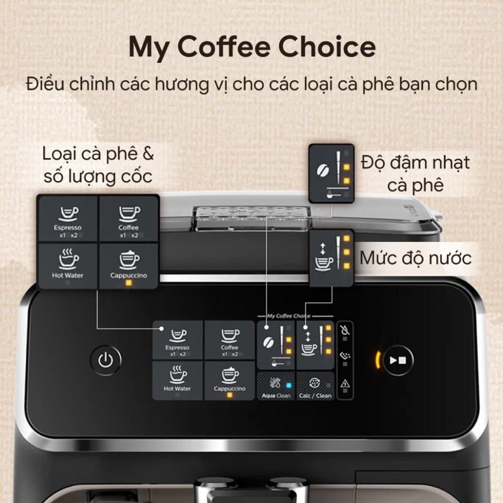 Máy pha cà phê tự động Philips EP223X - Hàng chính hãng