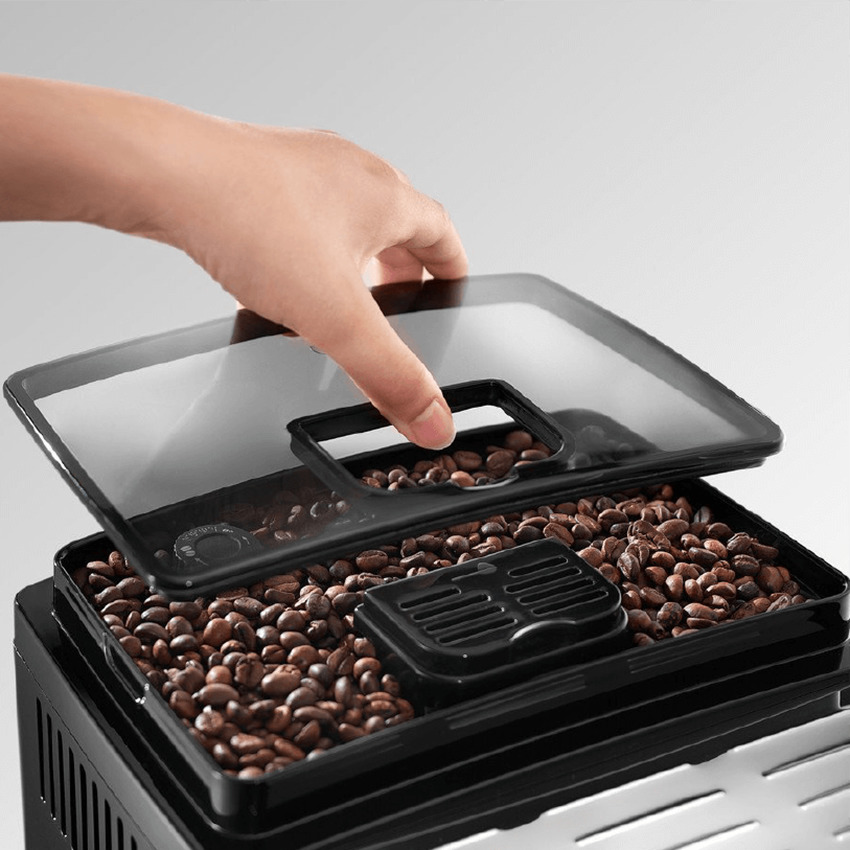 Máy pha cà phê tự động Delonghi Ecam 25.120 với hộc chứa cafe