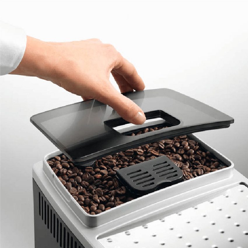 Máy pha cà phê tự động Espresso Delonghi Ecam 21.116SB với hộp đựng cafe 
