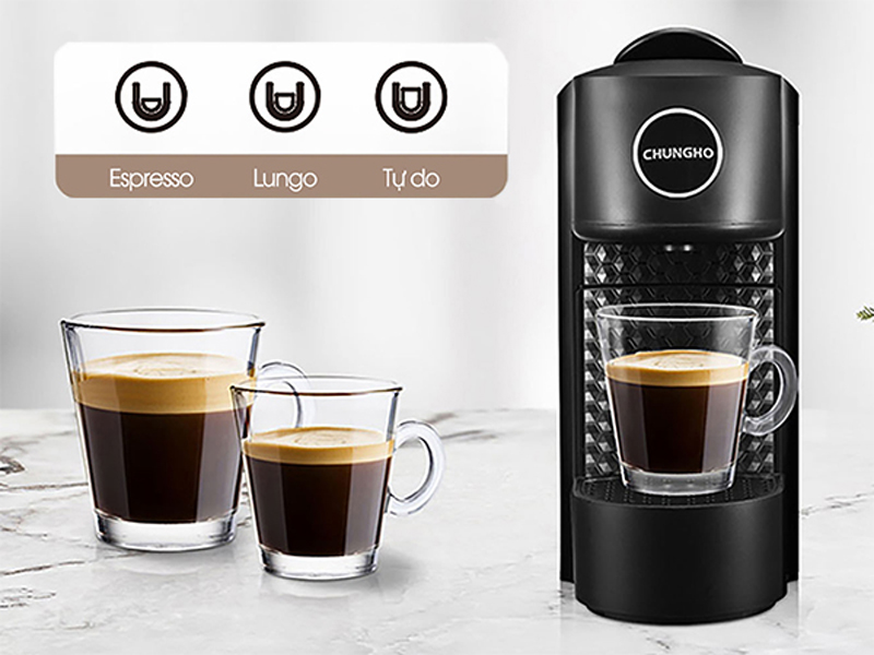 Có thể pha được 3 hương vị cà phê khác nhau như espresso, lungo và tự do trên máy.