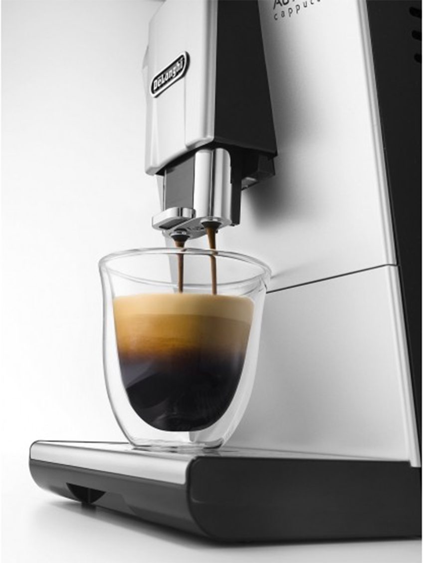 Máy pha cafe tự động Capucino Delonghi Etam 29.660.SB với thiết kế vòi rót tùy chỉnh theo ly