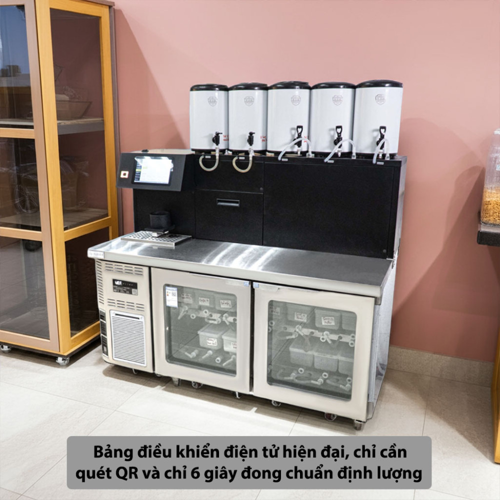 Máy pha chế đồ uống tự động Yubann YB-DD21-1500 thiết kế bảng điều khiển điện tử thông minh dễ sử dụng