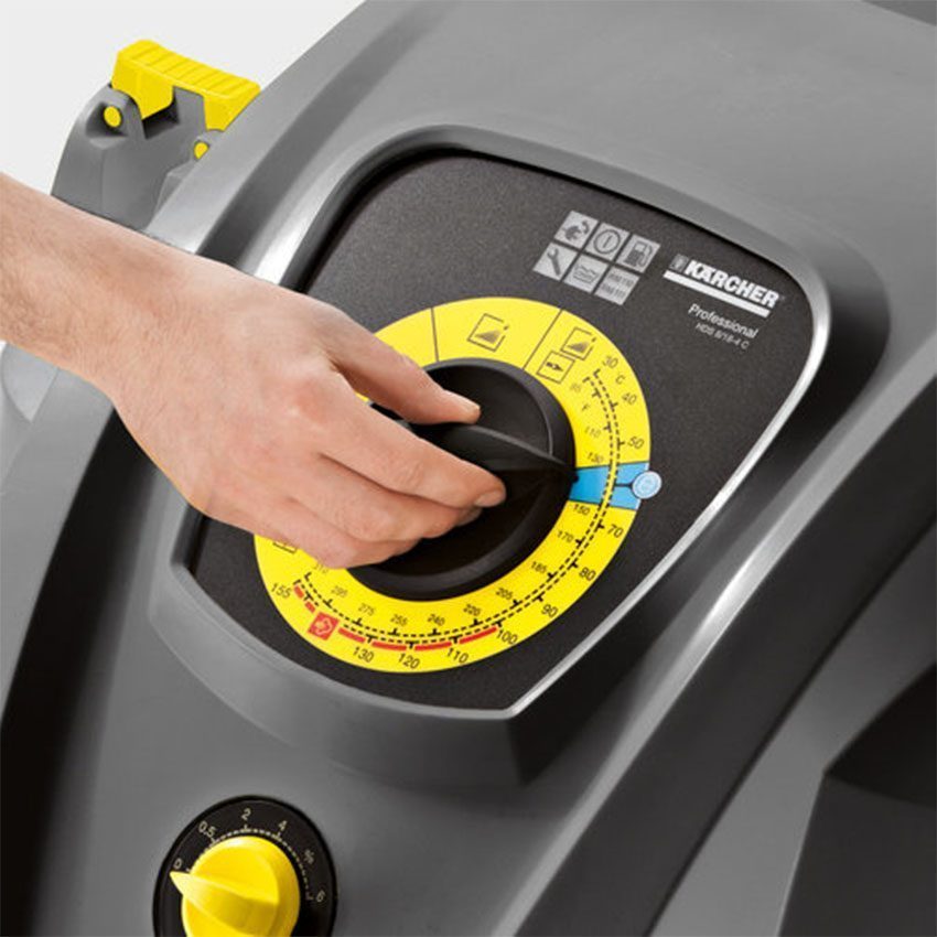 Núm điều khiển của máy phun rửa áp lực cao nước nóng Karcher HDS 6/14 C