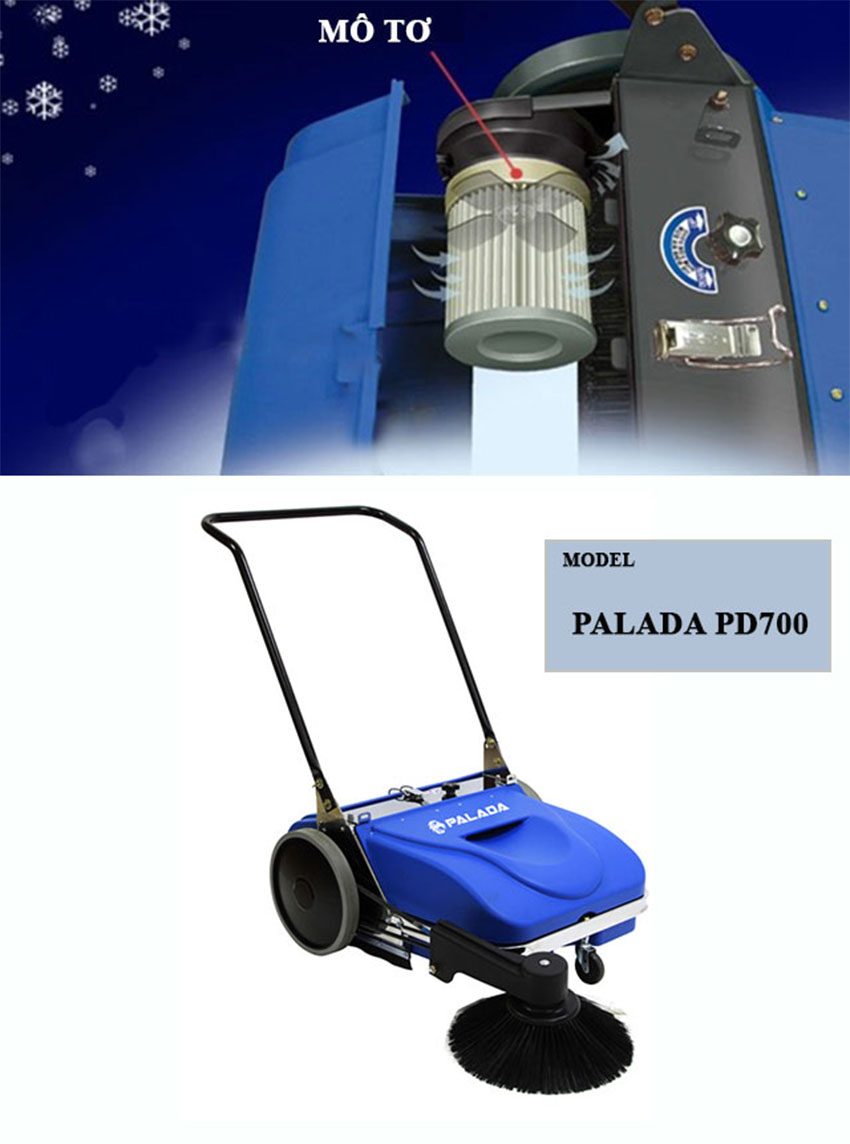 Motor của máy quét rác đẩy tay Palada PD 700