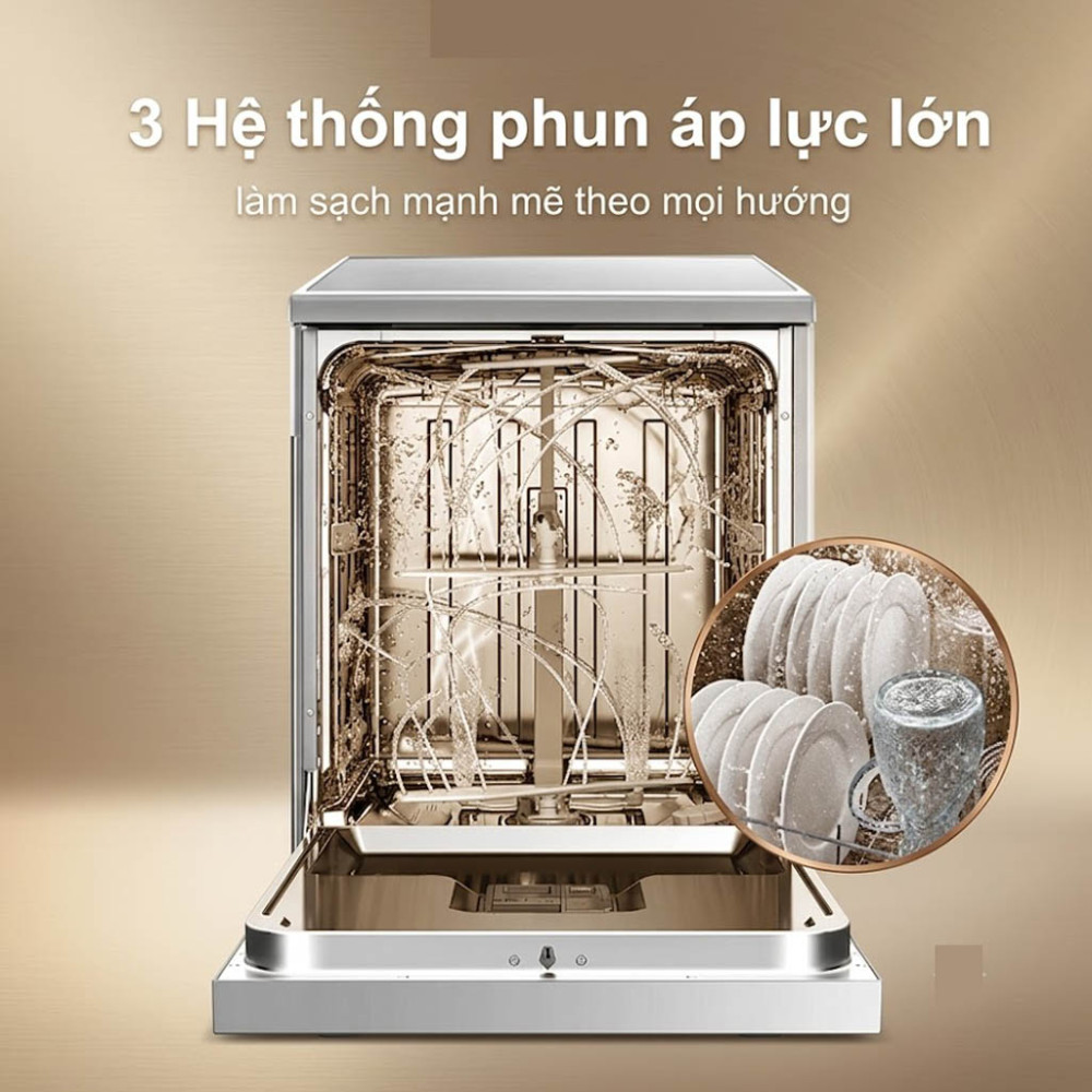 Máy rửa bát 15 bộ Spelier SP 15D NX Silver - Hàng chính hãng