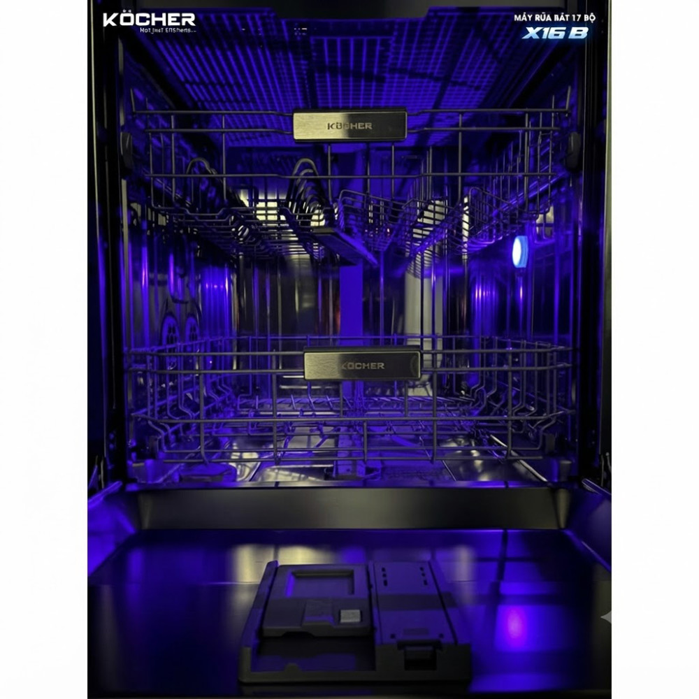 Máy rửa bát Kocher KDEU-X16B - Hàng chính hãng