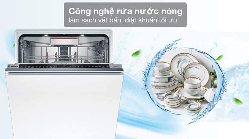 Rửa bằng nước nóng, khử sạch mùi tanh, diệt vi khuẩn hiêu quả