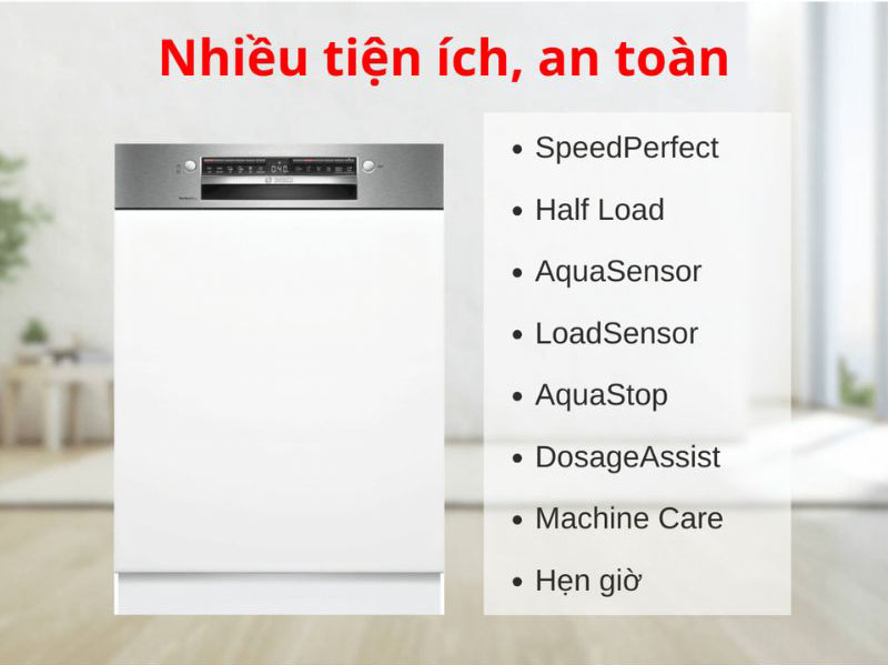 Máy được trang bị nhiều chức năng tiện ích