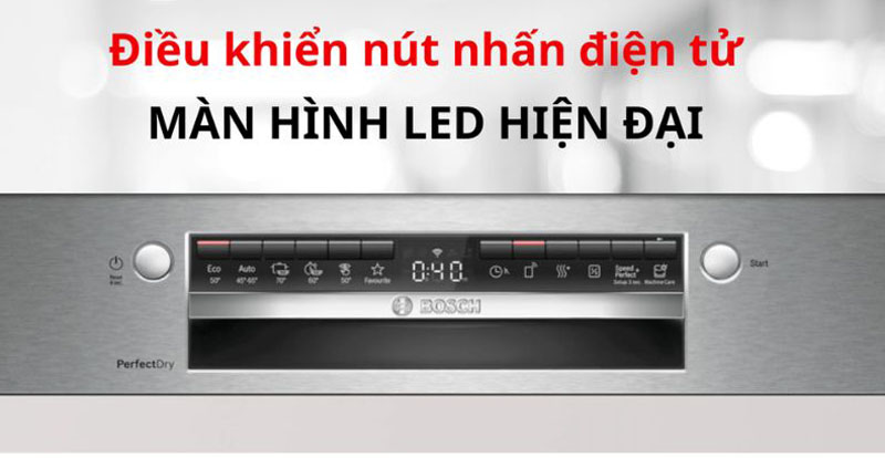 Điều khiển nút nhấn hiện đại, màn hình LED sang trọng