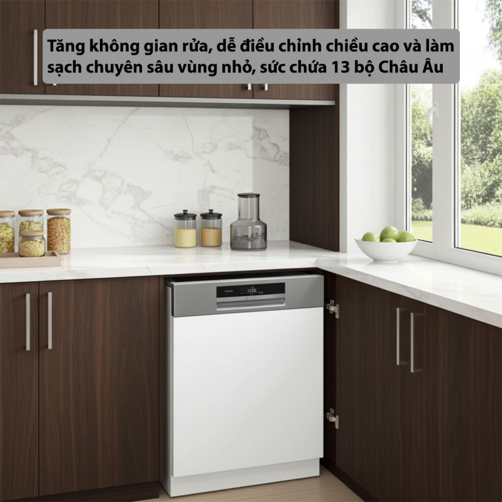 Máy rửa bát bán âm Bosch SMI8ZDS81T Serie 8 - Hàng chính hãng