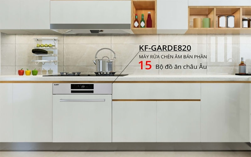 Máy rửa bát bán âm Kaff KF-GARDE820-SEMI