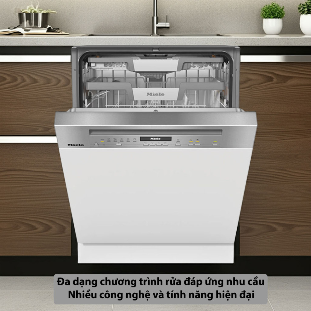 Máy rửa bát bán âm Miele G 7210 SCi CleanSteel đa dạng chương trình rửa cùng nhiều công nghệ hiện đại