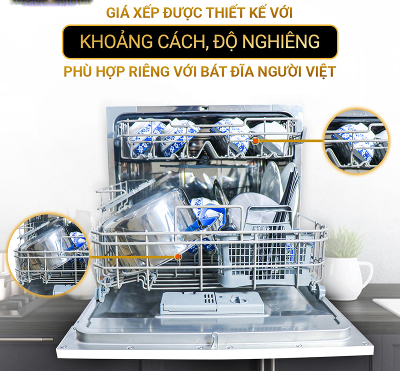 Gía đỡ thiết kế thông minh về khoảng cách và độ nghiêng