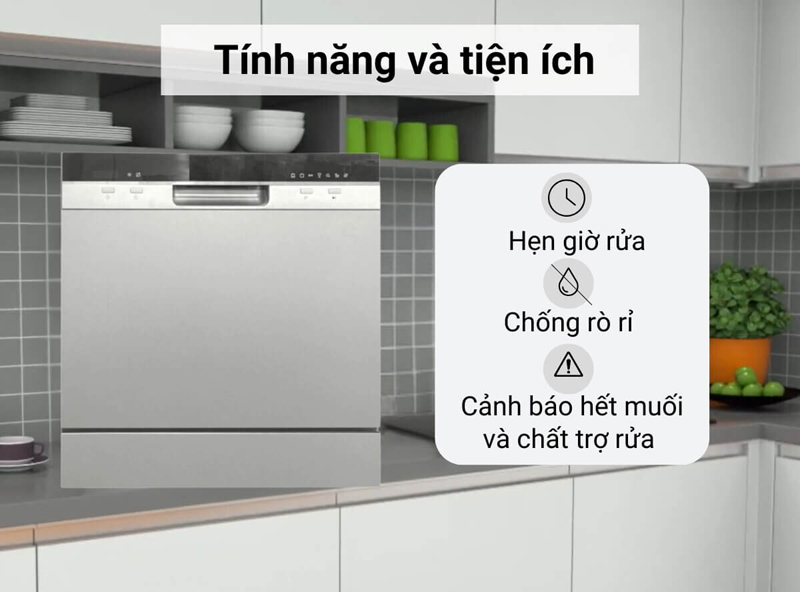 Máy được trang bị nhiều tính năng, tiện ích đi kèm