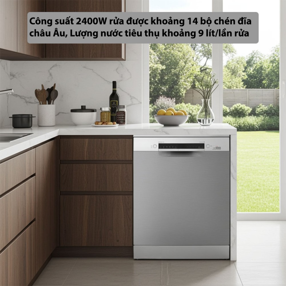 Máy rửa bát độc lập Bosch SMS4EMI06E - Hàng chính hãng