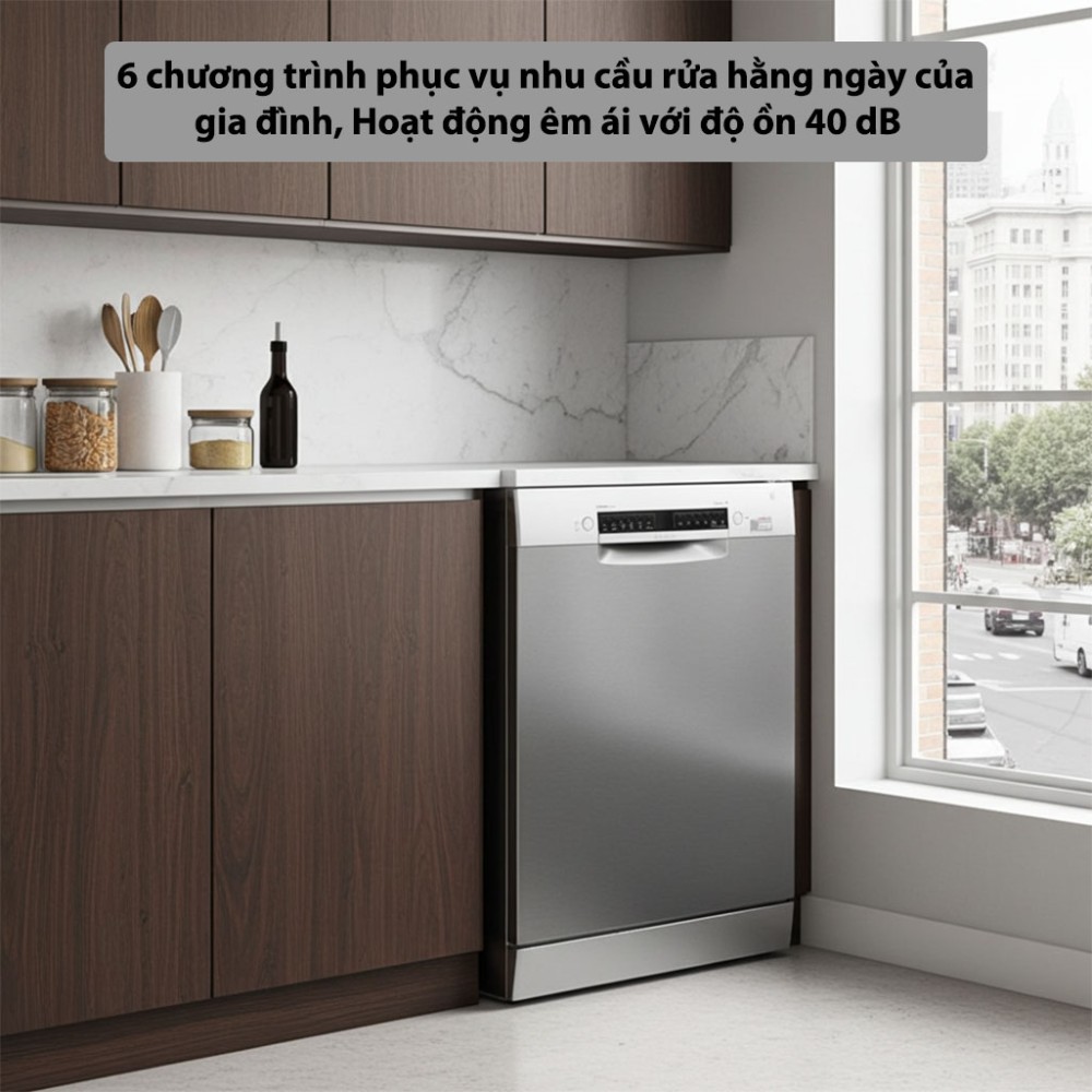 Máy rửa bát độc lập Bosch SMS4EMI06E - Hàng chính hãng