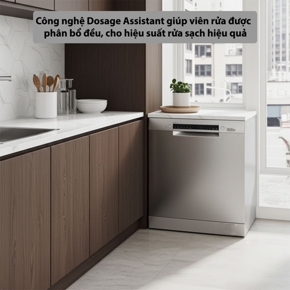 Máy rửa bát độc lập Bosch SMS4EMI06E - Hàng chính hãng