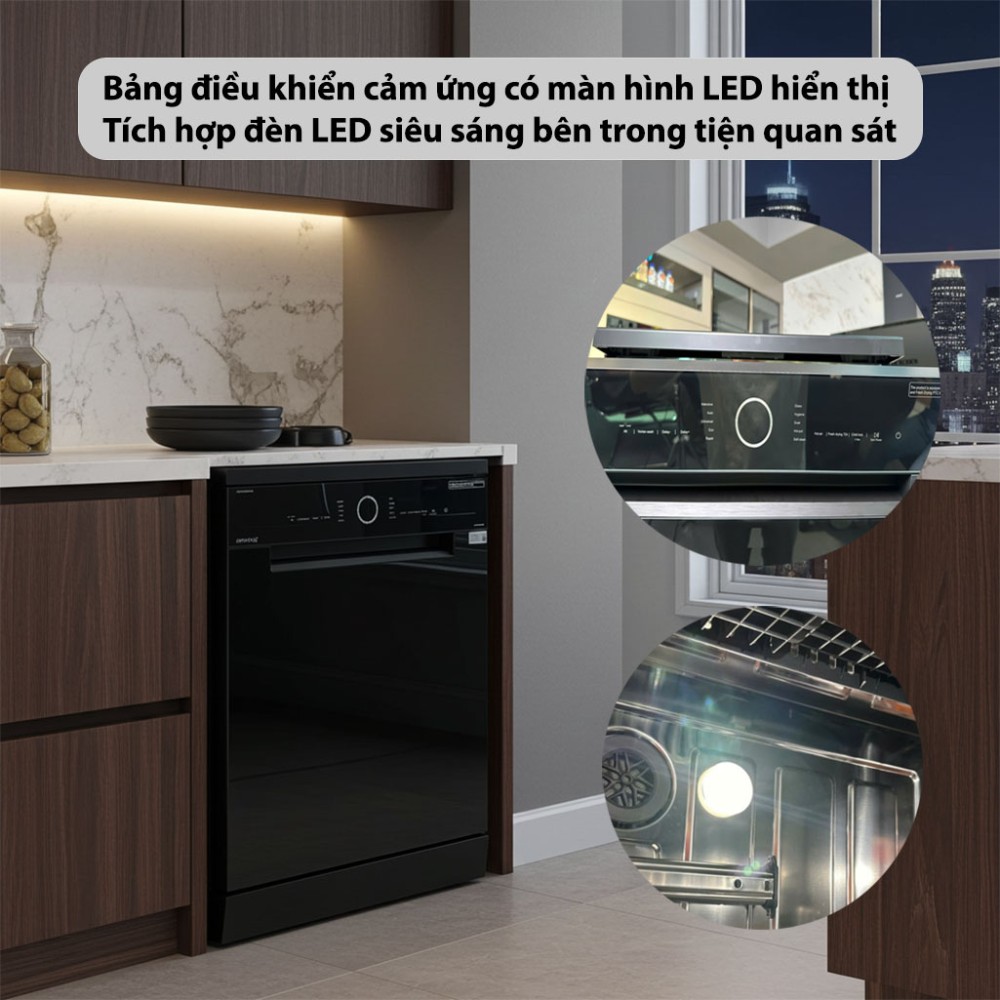 Máy rửa bát độc lập GrandX SMS8GX89B - Hàng chính hãng