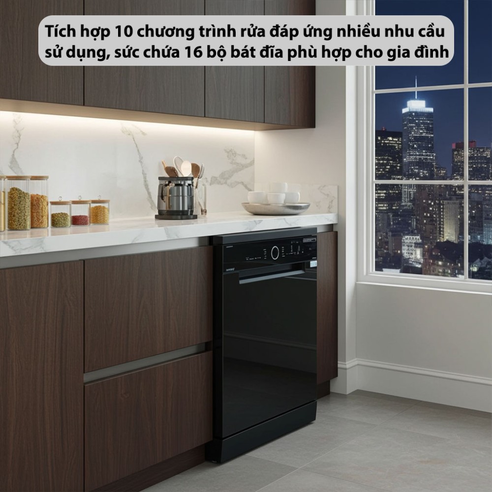 Máy rửa bát độc lập GrandX SMS8GX89B - Hàng chính hãng